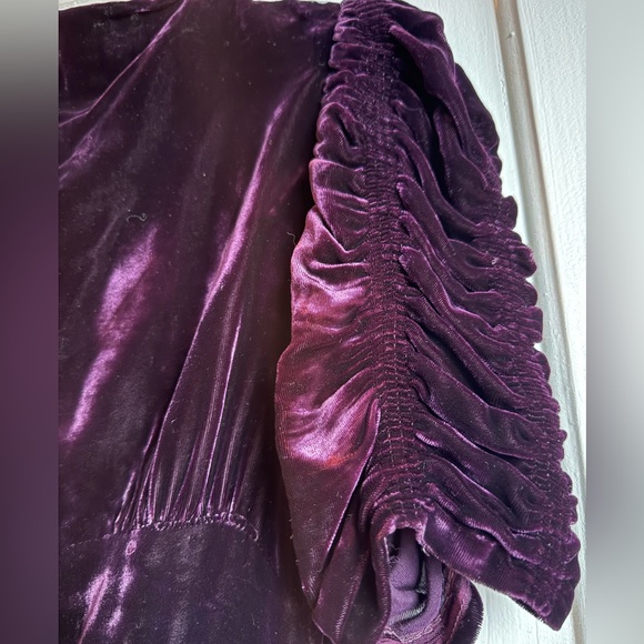 1940’s silk velvet dress - Picture 7 of 11